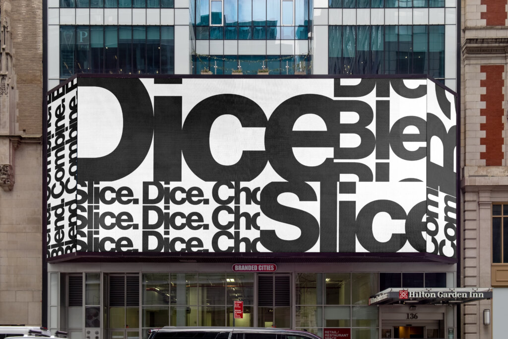 Billboard graphics generated using the image generation of FAY's Grid App.