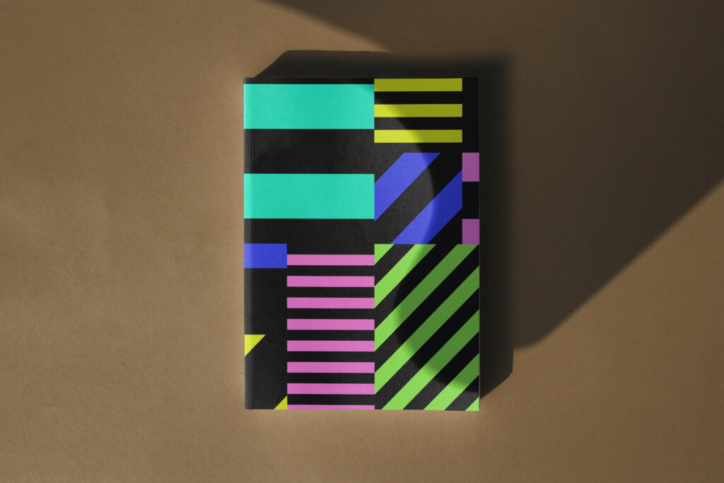 Graphic layouts generated using the creative technology from FAY's Grid App.