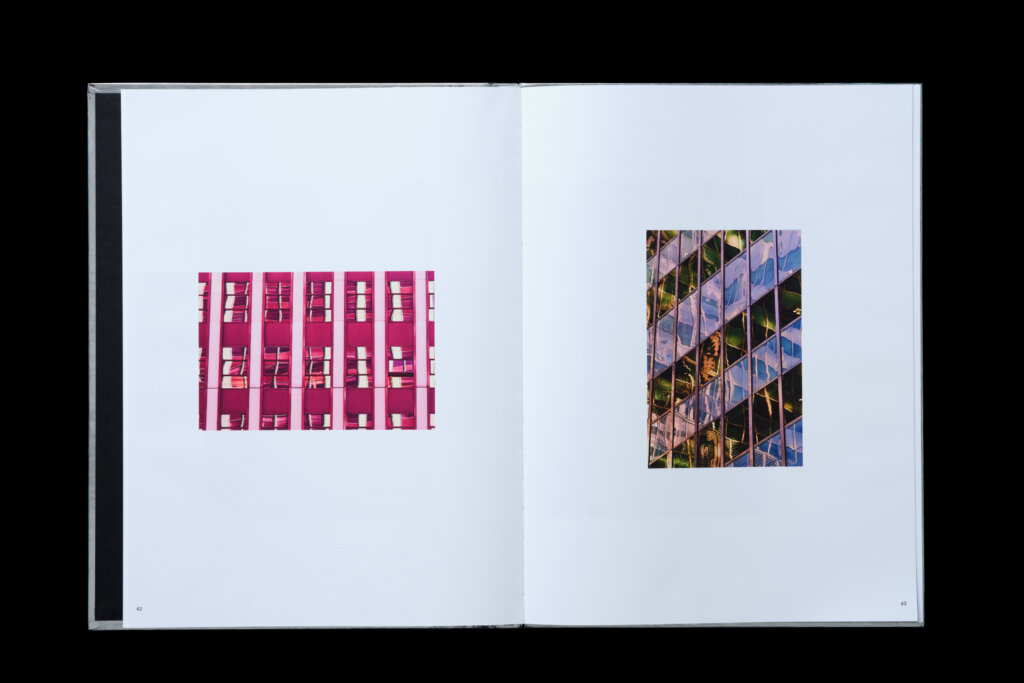 City of Mirrors photo book spread designed by FAY.