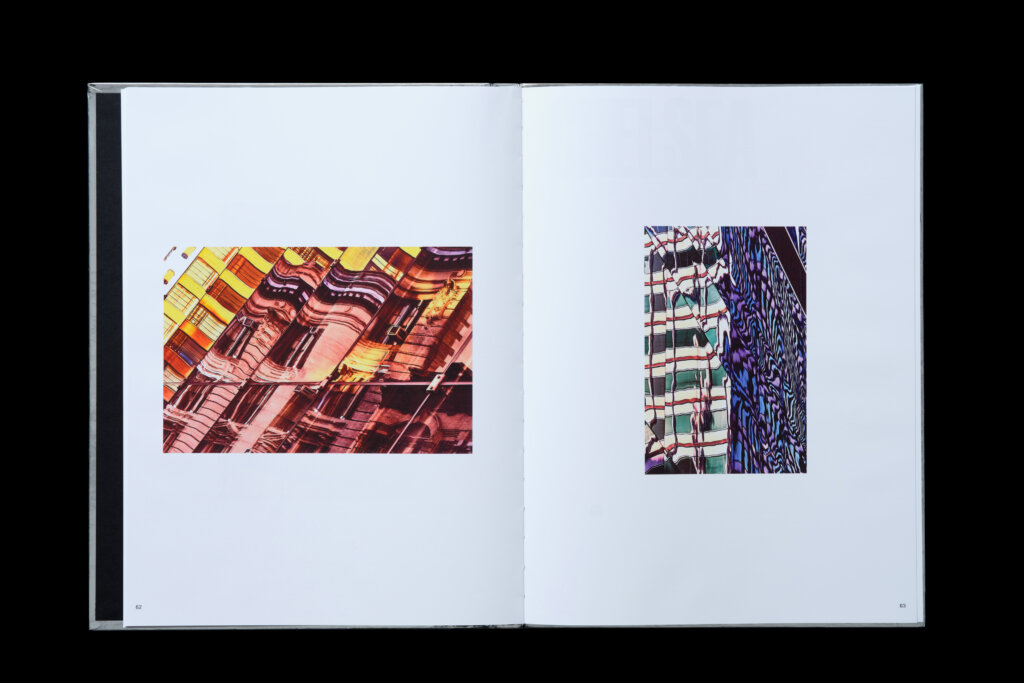 City of Mirrors photo book spread designed by FAY.