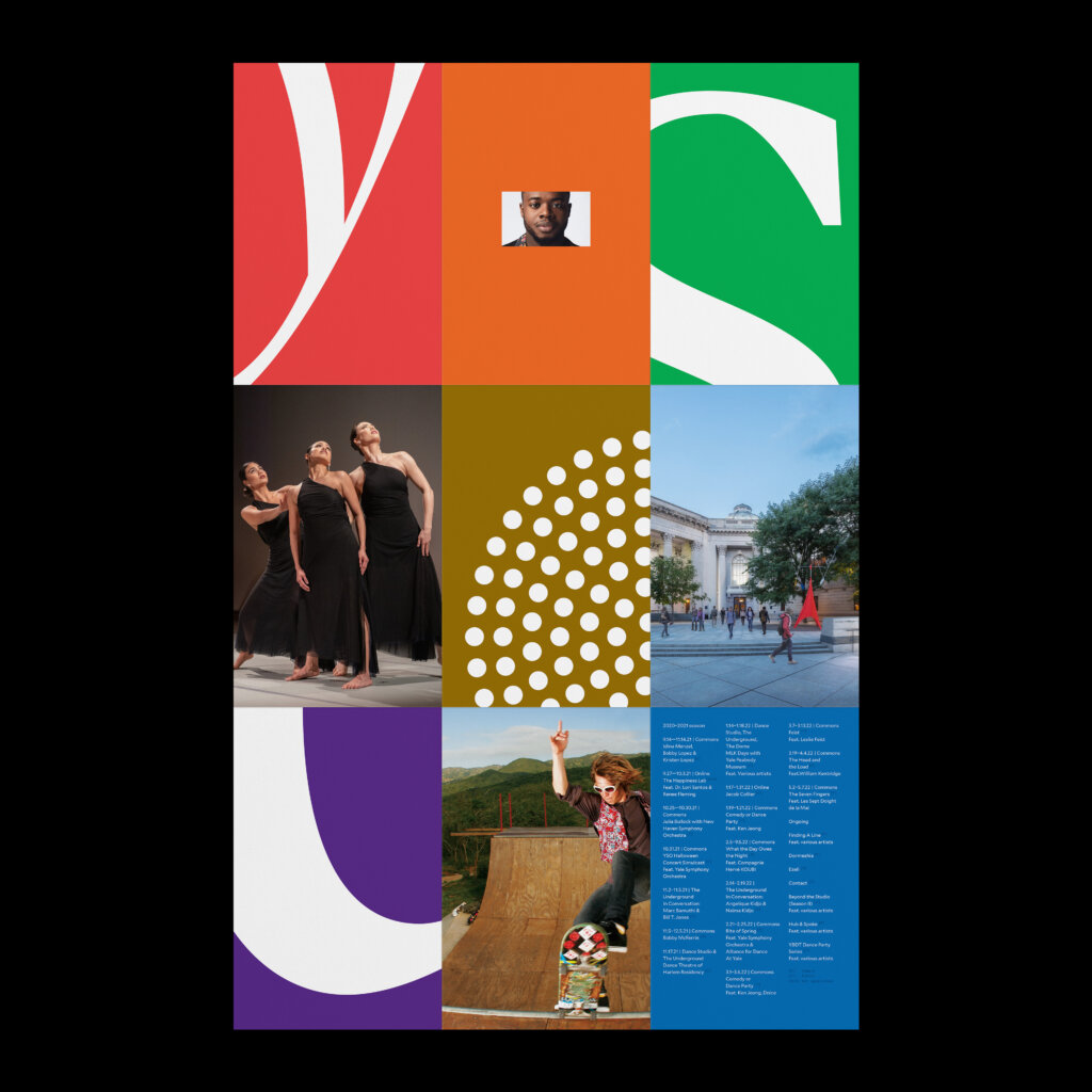 Yale Schwarzman Center poster designed by FAY.