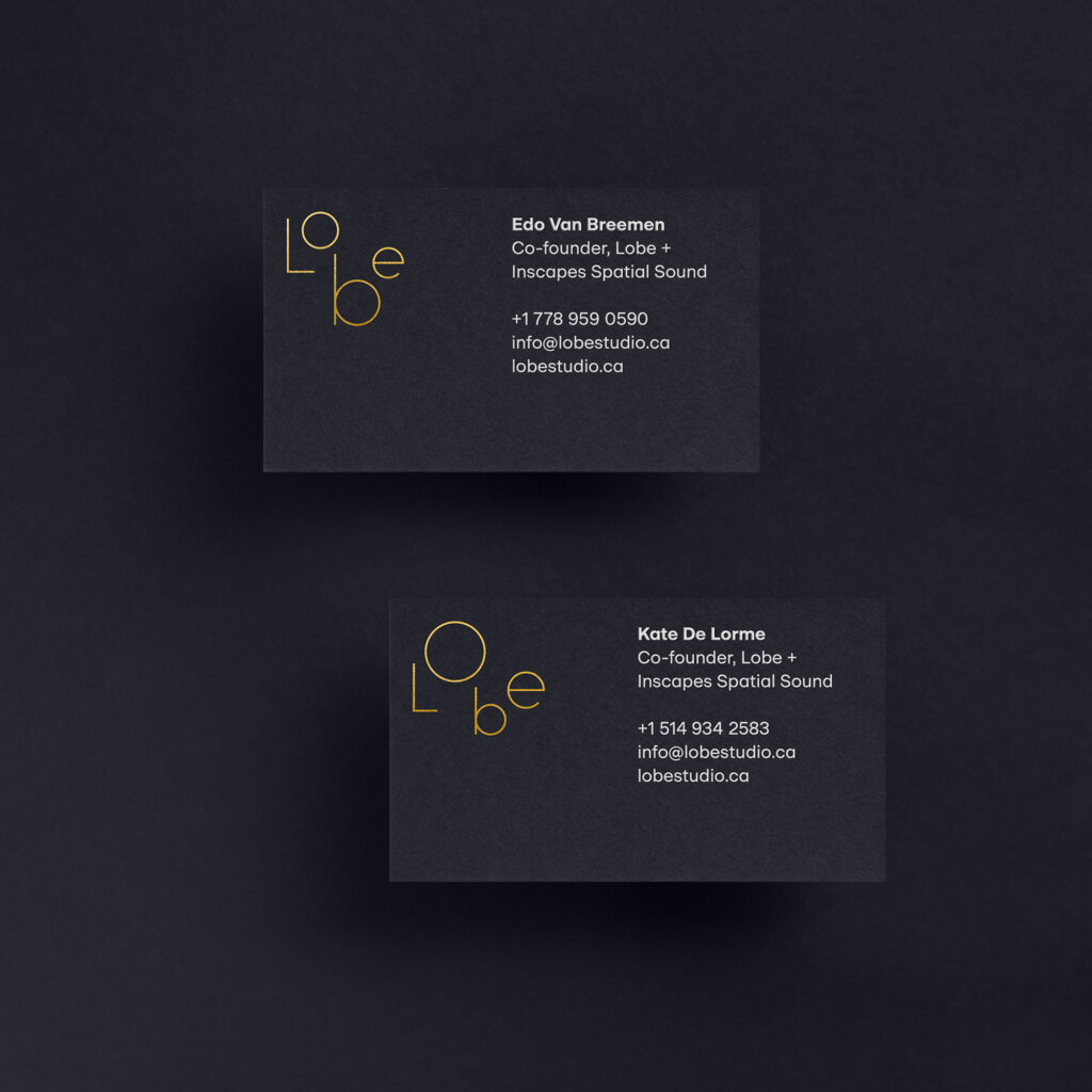 Business cards for Lobe designed by FAY