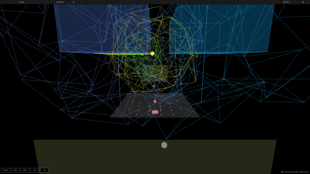 Lobe's 4D sound software in use.